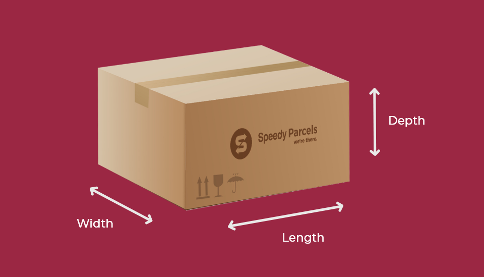 Speedy Parcels Parcel Delivery measurement guide.